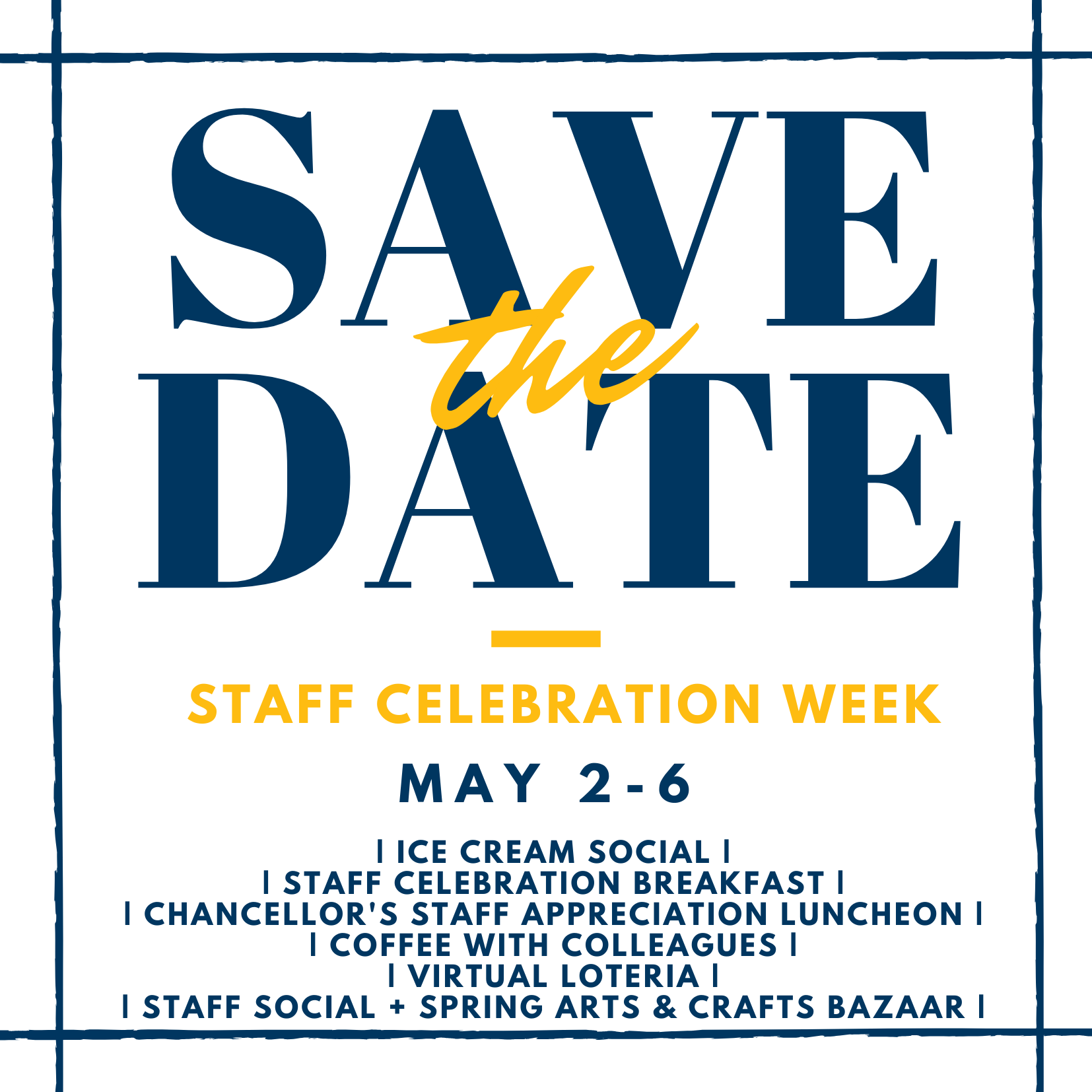 Staff Celebration Week 2022 Save the Date